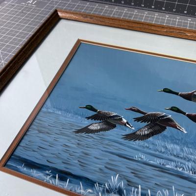 DUCKS IN FLIGHT, Original Acrylic, by Mark Perry 