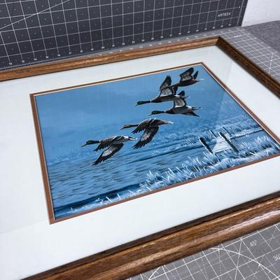 DUCKS IN FLIGHT, Original Acrylic, by Mark Perry 