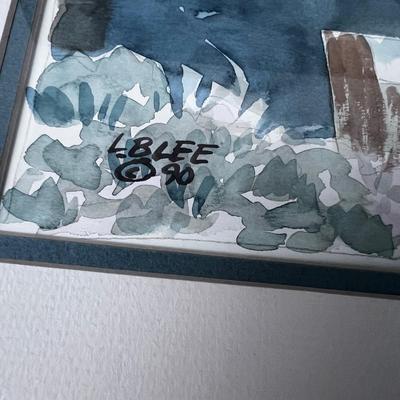 Lester Lee Series South West Original Mission Dated 1990 Water Color 