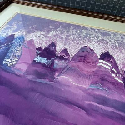 Indians in Blankets at Ceremonial Fire Print 