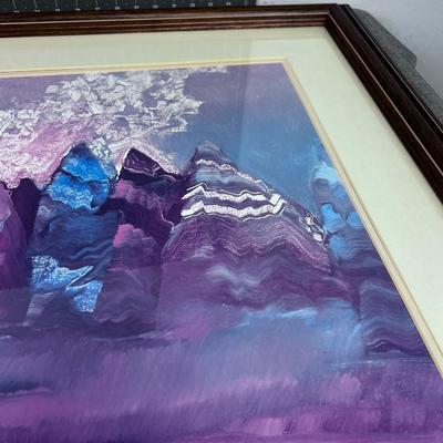 Indians in Blankets at Ceremonial Fire Print 