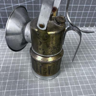 Justrite Antique Carbide Miners Lamp 