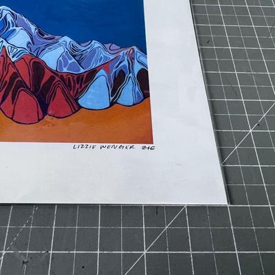 "THAWING DAWN ON THE WASATCH FRONT" 2022 BY Lizzie Wenger Zie 