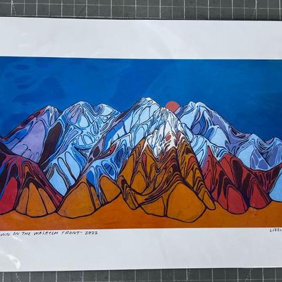 "THAWING DAWN ON THE WASATCH FRONT" 2022 BY Lizzie Wenger Zie 