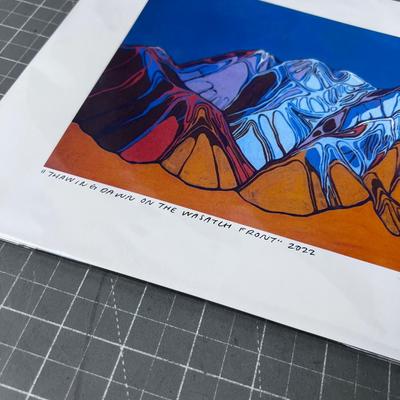 "THAWING DAWN ON THE WASATCH FRONT" 2022 BY Lizzie Wenger Zie 