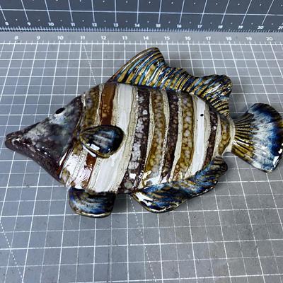 Ceramic Aquatic Wall Hangings - Sea Horse and Angle Fish (4) 