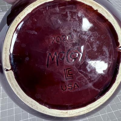 McCoy Ovenware Bowl Brown 1970's 