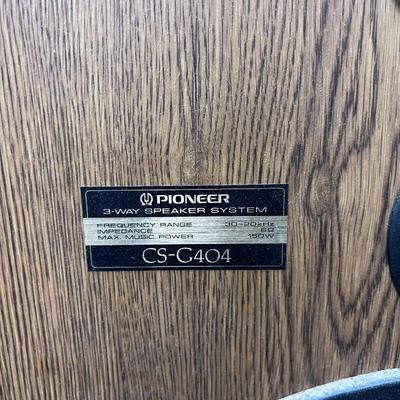Pioneer Cabinet Speakers (Pair) CS-G404 Model Number 
