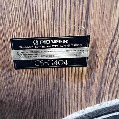 Pioneer Cabinet Speakers (Pair) CS-G404 Model Number 