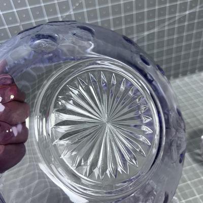 (4) Purple Glass; 1 Modern and 4 Antique 