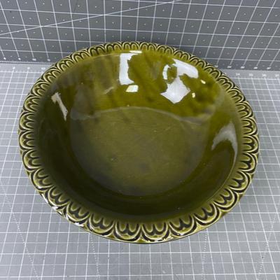 Avocado Green Ceramic Bowl by MCCOY