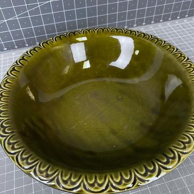 Avocado Green Ceramic Bowl by MCCOY