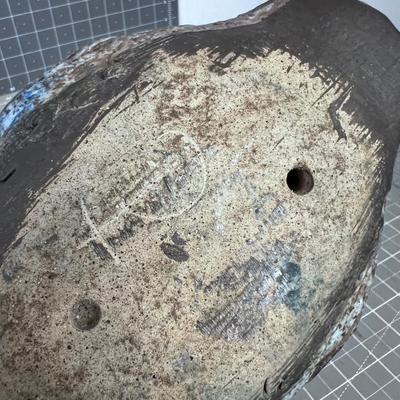 Hand Thrown Puffer Fish Studio Art Pottery 