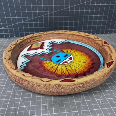 Terra Cotta Hopi Native American Wall Plaque 