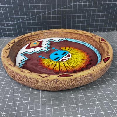 Terra Cotta Hopi Native American Wall Plaque 