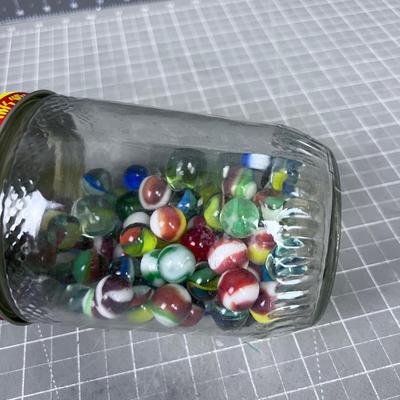 JIF Creamy Peanut Butter Jar with Marbles