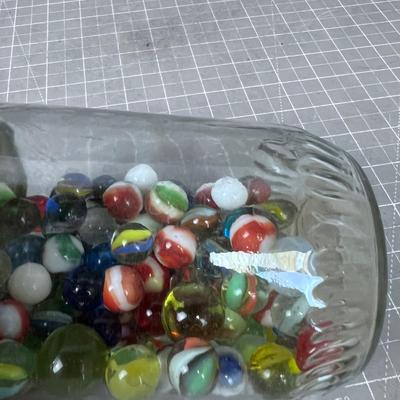 JIF Creamy Peanut Butter Jar with Marbles