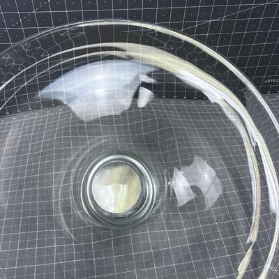 Clear Glass Bowl Hand Blown 