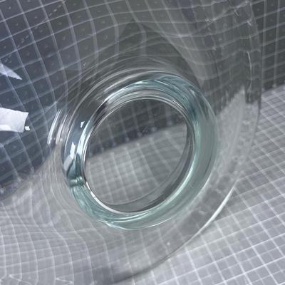 Clear Glass Bowl Hand Blown 