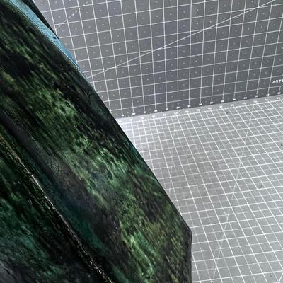 Studio Art Pottery Vase. Green and Blue