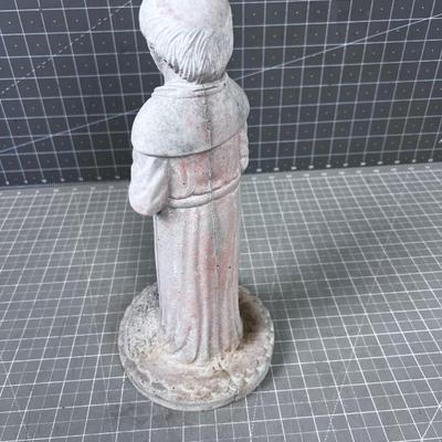 Concrete St. Francis of Assisi Bird Feeder or Holy Water Keeper 