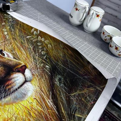 Painting Of a Cougar on Canvas, no Signature
