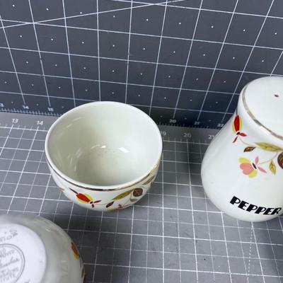 Fall Autum Leaf: S & P, 2 Custard Dishes