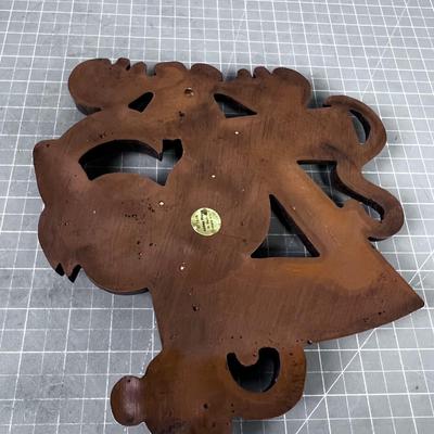 Vintage ZOO Plaque Made of Resin