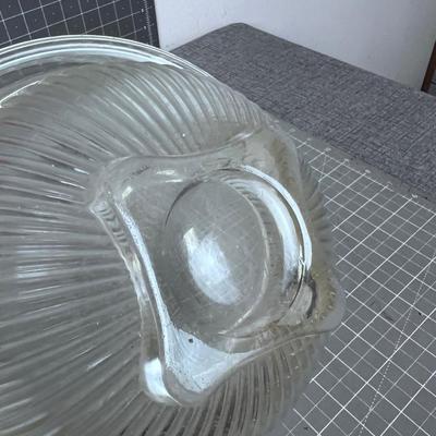 4 Pieces of CLEAR Vintage Glass Serving Ware