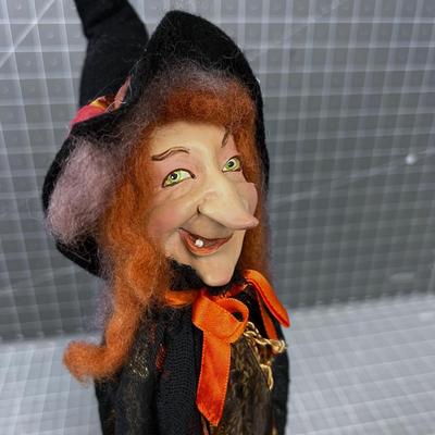 Fantastic WITCH On A Stick! Hand Crafted