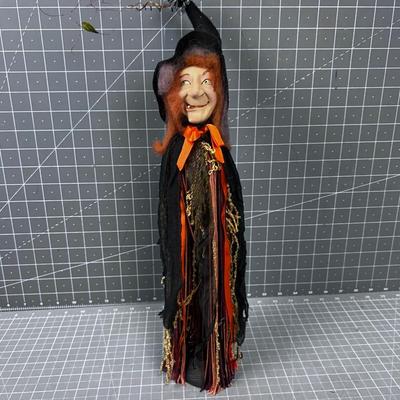 Fantastic WITCH On A Stick! Hand Crafted