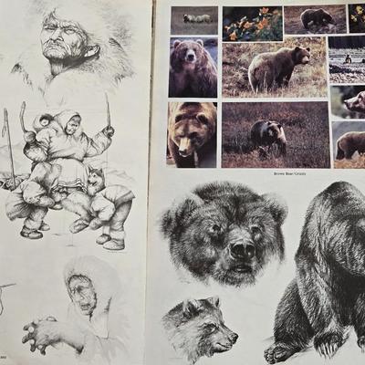 Vintage Doug Lindstrands Alaskan Sketchbook