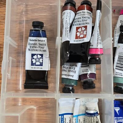 Lot of Watercolor Paints with Storage Container and Palette Case#2