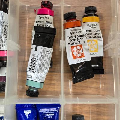 Lot of Watercolor Paints with Storage Container and Palette Case#2