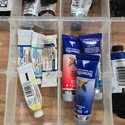 Lot of Watercolor Paints with Storage Container and Palette Case#2