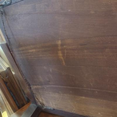 Antique Wood Frame Swiveling Dresser-Top Mirror- Approx 26" x 21"