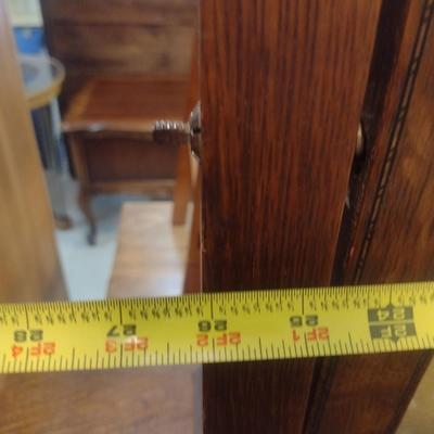 Antique Wood Frame Swiveling Dresser-Top Mirror- Approx 26" x 21"