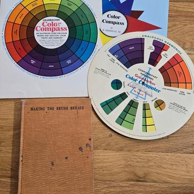 Vintage Book 'Making the Brush Behave' and Color Compass