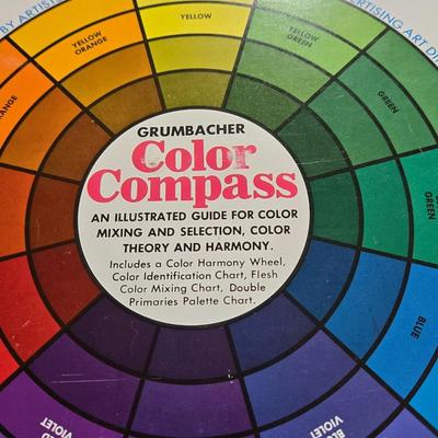 Vintage Book 'Making the Brush Behave' and Color Compass