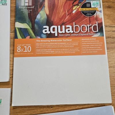 New Watercolor Pad, Aqua Boards, and Art Boards