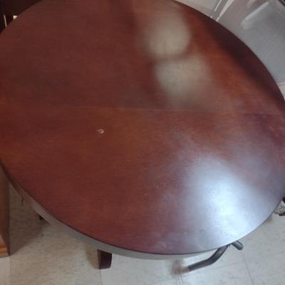 Round Wood Finish Side/Accent Table- Approx 23 1/2" in Diameter, 30" Tall