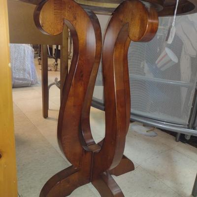 Round Wood Finish Side/Accent Table- Approx 23 1/2" in Diameter, 30" Tall