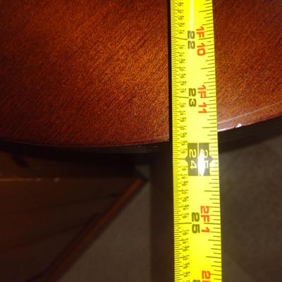 Round Wood Finish Side/Accent Table- Approx 23 1/2" in Diameter, 30" Tall
