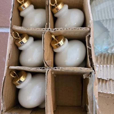 Blank Porcelain Ornaments and Glass for Rub Ons or Painting