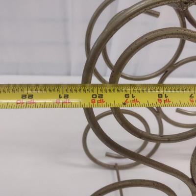 Metal Scroll Design Wine Rack