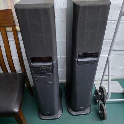 Sony 7 disc changers speaker tower