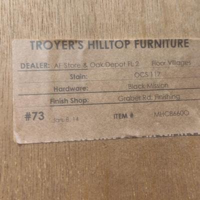 Troyer's Hilltop Bookshelf/Storage Cabinet- Approx 23" x 16 1/2" x 77 1/2" Tall (Right Hand Unit) *See Note Below