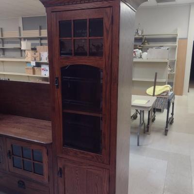 Troyer's Hilltop Bookshelf/Storage Cabinet- Approx 23" x 16 1/2" x 77 1/2" Tall (Right Hand Unit) *See Note Below
