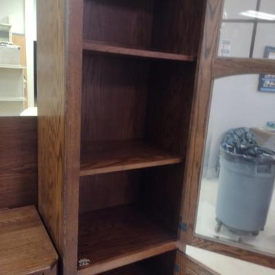 Troyer's Hilltop Bookshelf/Storage Cabinet- Approx 23" x 16 1/2" x 77 1/2" Tall (Right Hand Unit) *See Note Below