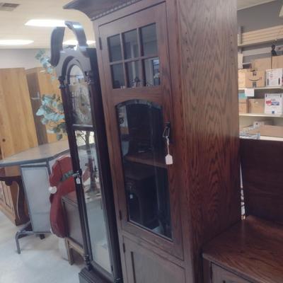 Troyer's Hilltop Bookshelf/Storage Cabinet- Approx 23" x 16 1/2" x 77 1/2" Tall (Left Hand Unit) * See Note Below